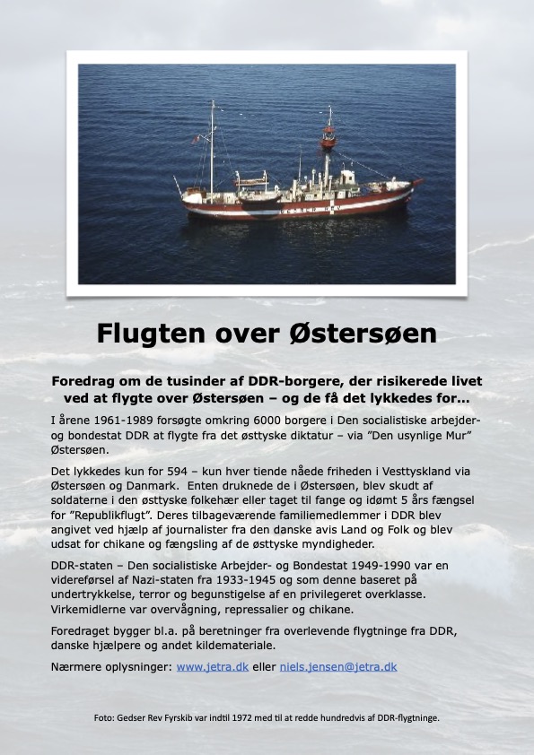 'Flugten over Østersøen'. Forfatter: Niels Jensen